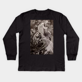 Alphonse Mucha - La Pater #1 - Art Nouveau Kids Long Sleeve T-Shirt